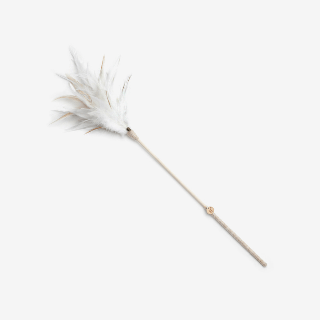 WET NOSE ねこ用おもちゃ White / あり feather rod